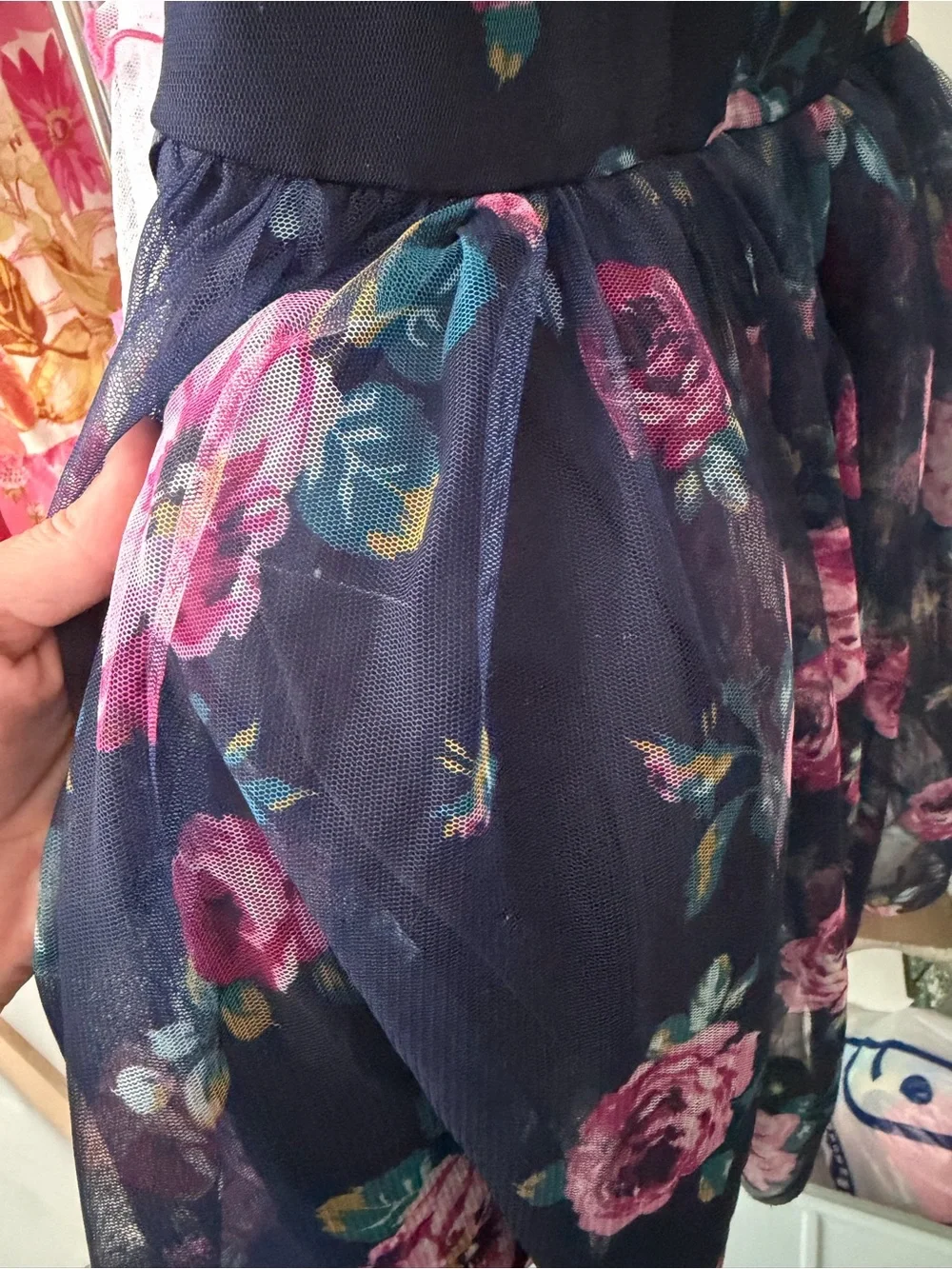 Zenzi Girls Floral Hi Lo Dress Size 6/6X